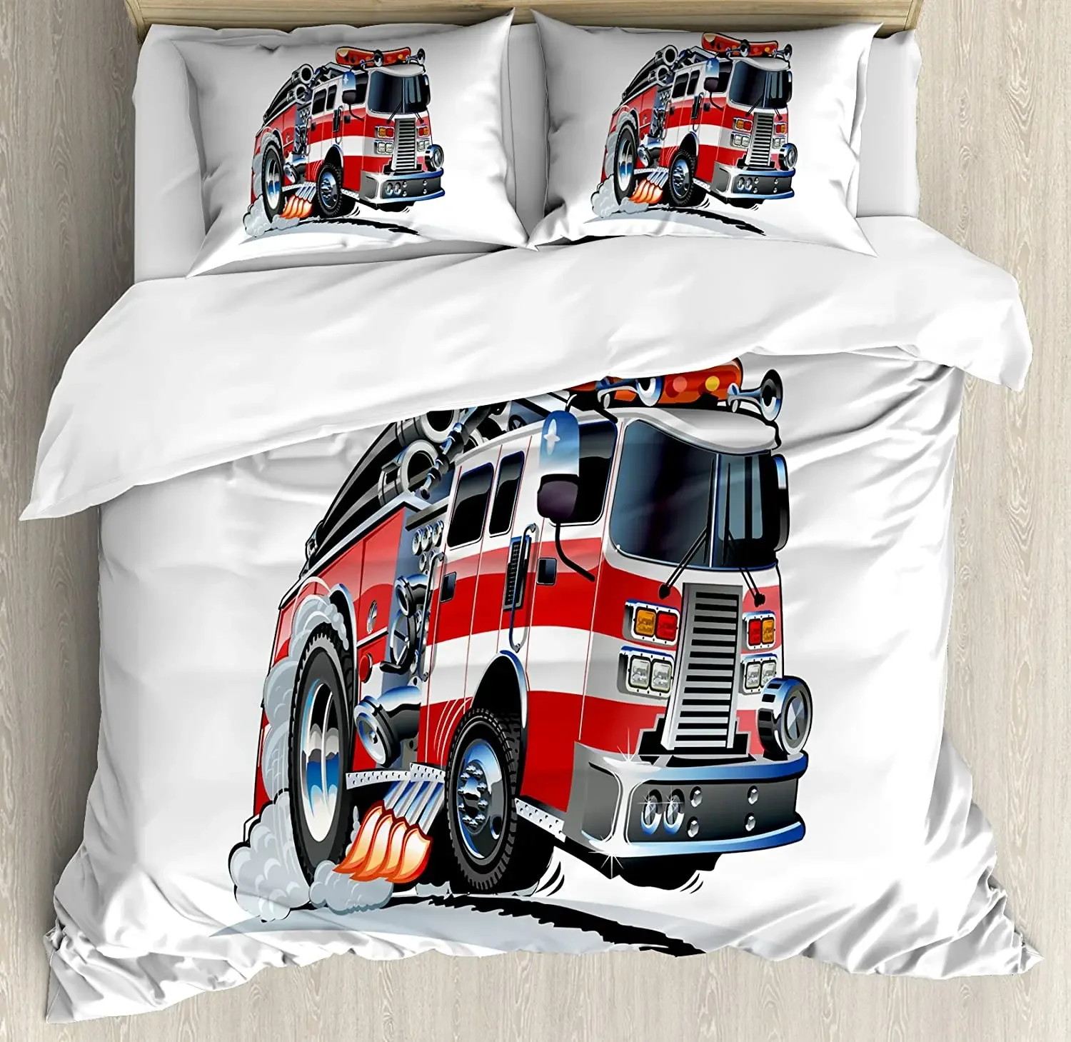 Truck Bedding Set Security of the Public Themed Speeding Ve 3pcs Duvet Cover Set Bed Set Quilt Cover Pillow Case Comforter Cover
Truck Bedding Set Security of the Public Themed Speeding Ve 3pcs Duvet Cover Set Bed Set Quilt Cover Pillow Case Comforter Cover