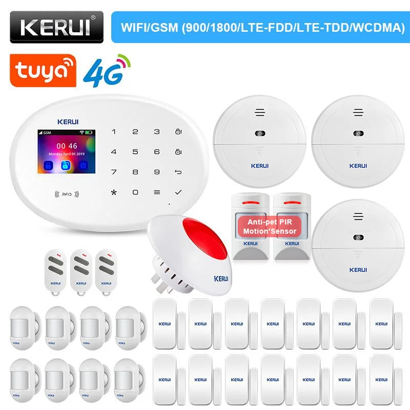 KERUI W204 Сигнализация 4G WIFI GSM Tuya умная 433 МГц беспроводная домашняя сигнализация Поддержка Alexa датчик движения датчик двери
KERUI W204 Сигнализация 4G WIFI GSM Tuya умная 433 МГц беспроводная домашняя сигнализация Поддержка Alexa датчик движения датчик двери