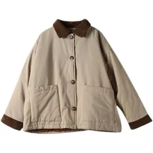 2022 New Spring Short Cotton Padded Winter Clothes Big Pocket Loose Casual Jacket 3 Colors Women Autumn Vintage Coat
2022 New Spring Short Cotton Padded Winter Clothes Big Pocket Loose Casual Jacket 3 Colors Women Autumn Vintage Coat