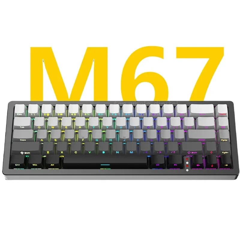 Механическая клавиатура Xinmeng M67, игровая клавиатура с Bluetooth, 67key Hot Swap, Rgb подсветка, для киберспорта, подарочная
Механическая клавиатура Xinmeng M67, игровая клавиатура с Bluetooth, 67key Hot Swap, Rgb подсветка, для киберспорта, подарочная