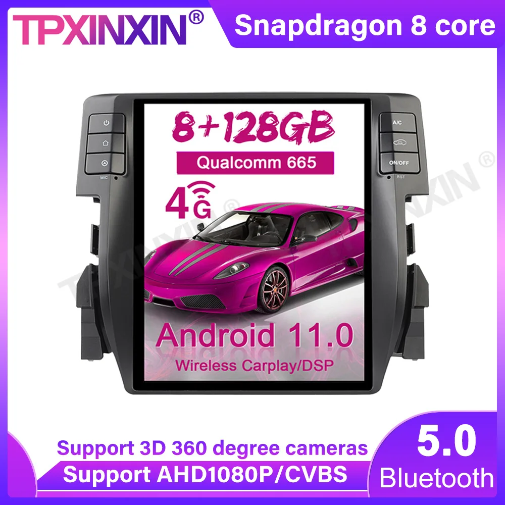 Qualcomm 665 беспроводной Carplay Тесла стиль для Honda Civic 2016-2019 Android автомобильный GPS-навигатор мультимедийный плеер Радио стерео
Qualcomm 665 беспроводной Carplay Тесла стиль для Honda Civic 2016-2019 Android автомобильный GPS-навигатор мультимедийный плеер Радио стерео