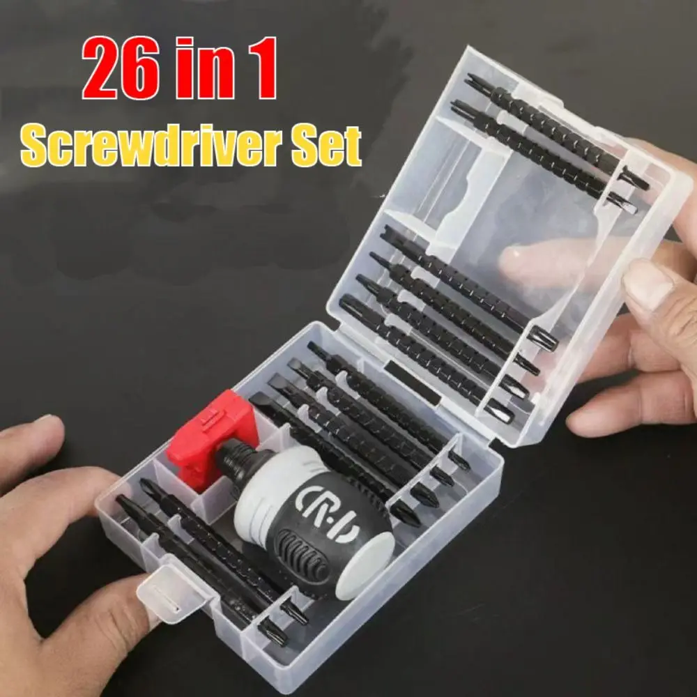 18/22/26-In-1 Household Ratchet Screwdriver Set Magnetic Dual-Purpose Batch Head Telescopic Labor-Saving Screwdriver Hand Tool
18/22/26-In-1 Household Ratchet Screwdriver Set Magnetic Dual-Purpose Batch Head Telescopic Labor-Saving Screwdriver Hand Tool