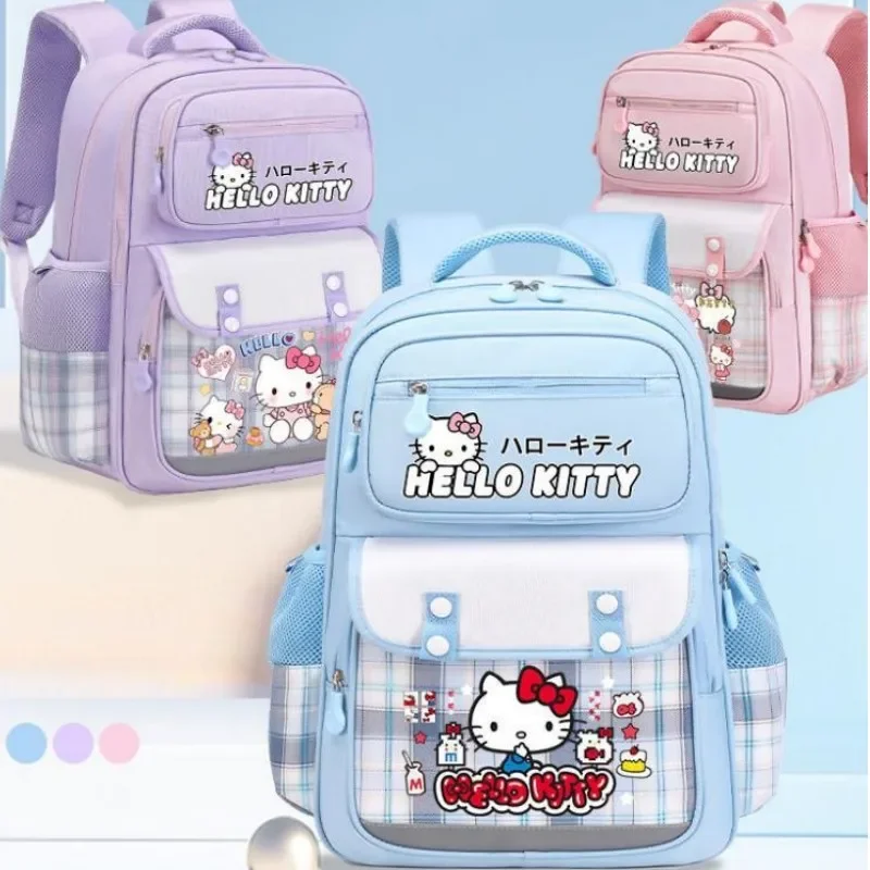 Вместительные Детские рюкзаки Sanrios Hellokittys, милые школьные ранцы для учеников начальной школы, уменьшающие нагрузку, защищающие позвоночник
Вместительные Детские рюкзаки Sanrios Hellokittys, милые школьные ранцы для учеников начальной школы, уменьшающие нагрузку, защищающие позвоночник