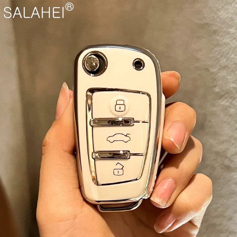 Car Key Case Cover Holder For Audi A1 A3 A4 B9 A5 A6 A8 E-tron Q3 Q5 Q7 8S 8W C8 D5 4M A4L S4 S5 S7 TT TTS TFSI RS RS3 Accessory
Car Key Case Cover Holder For Audi A1 A3 A4 B9 A5 A6 A8 E-tron Q3 Q5 Q7 8S 8W C8 D5 4M A4L S4 S5 S7 TT TTS TFSI RS RS3 Accessory