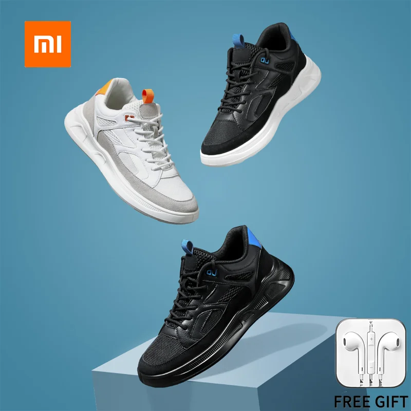 

Xiaomi Youpin Кроссовки мужские антибактериальные, повседневная обувь с защитой от движения, удобная амортизирующая подошва, вентиляция на пружине
