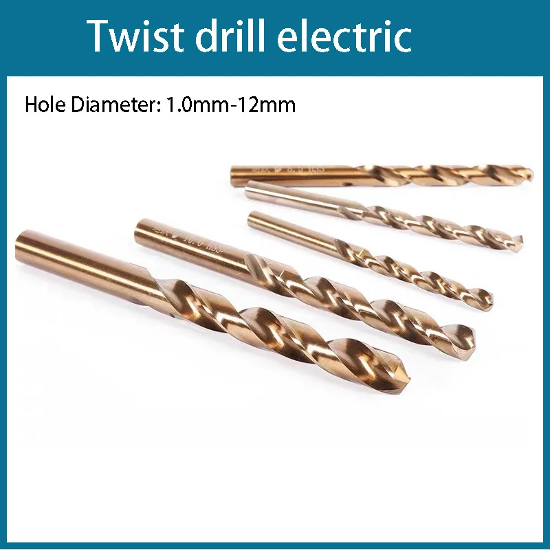 1.0mm-12mm M35 Cobalt twist drill electric drill bit For iron metal stainless steel Quick Cutting Drilling Electric Tool Parts
1.0mm-12mm M35 Cobalt twist drill electric drill bit For iron metal stainless steel Quick Cutting Drilling Electric Tool Parts