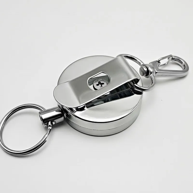 Silver Metal Badge Reel Retractable Keychain ID Tag Badge Holder Clips Pass Access Work Card Holder Cover Case Clips
Silver Metal Badge Reel Retractable Keychain ID Tag Badge Holder Clips Pass Access Work Card Holder Cover Case Clips