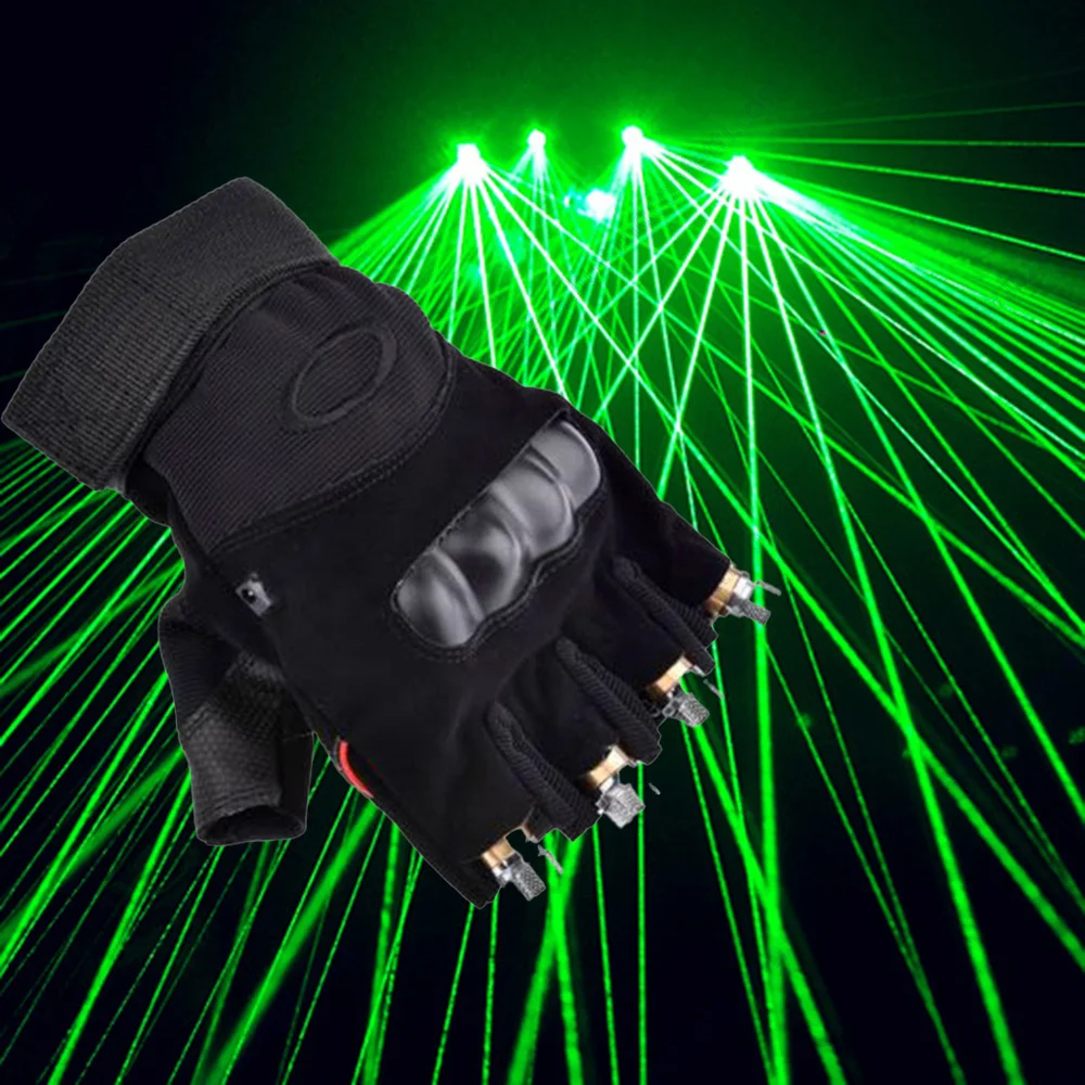 

New Design Laser Gloves Dancing Led Light Party DJ Laser Beam Flash RGB Multicolor Pair Costumes Laserman Show Props