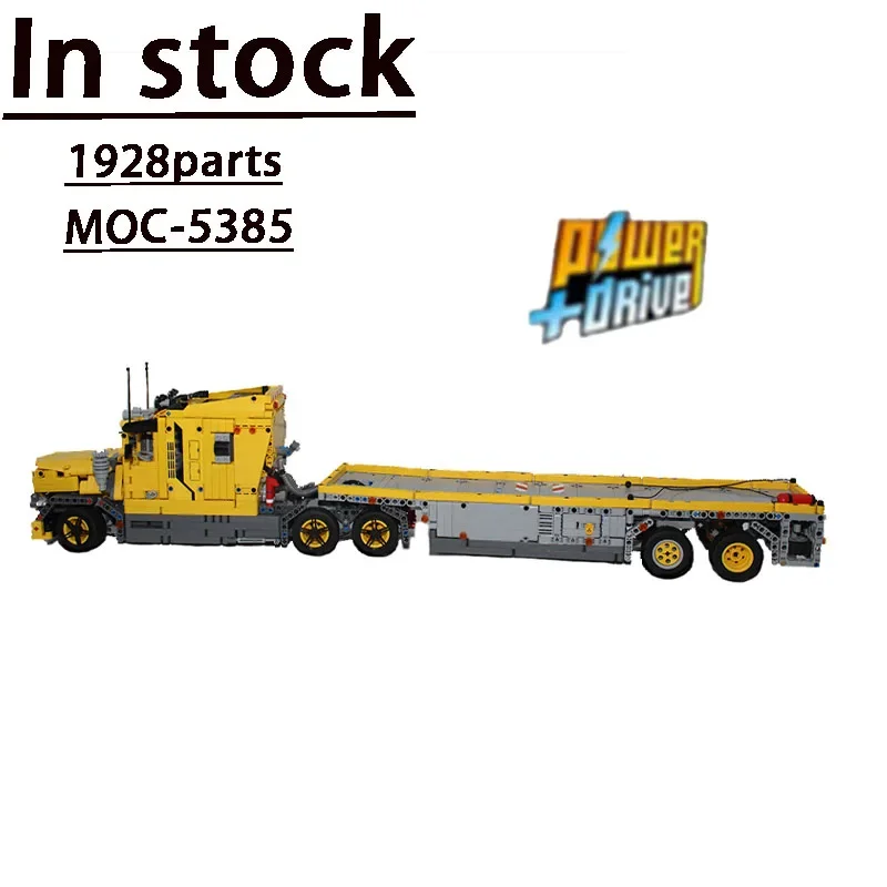 MOC-5326+MOC-5385 American Heavy Truck with Trailer Long Distance Transporter Assembly Block Model 1928parts Children's Toy Gift
MOC-5326+MOC-5385 American Heavy Truck with Trailer Long Distance Transporter Assembly Block Model 1928parts Children's Toy Gift