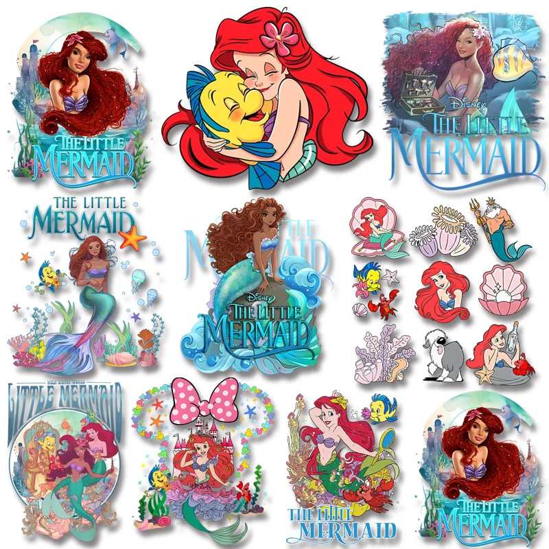 Little Mermaid Princess Ariel Letter Iron On Transfer Vinyl Sticker For Clothes Applique Decor Garment Accessories
Little Mermaid Princess Ariel Letter Iron On Transfer Vinyl Sticker For Clothes Applique Decor Garment Accessories