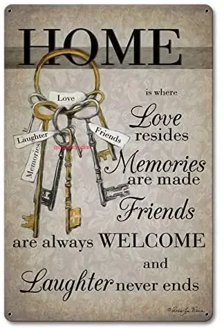 Maizeco Metal Tin Signs Home is Where Decorative Wall Sign Home Decor Plaque Poster for Garage House Patio Room Outdoor 8 x 12
Maizeco Metal Tin Signs Home is Where Decorative Wall Sign Home Decor Plaque Poster for Garage House Patio Room Outdoor 8 x 12