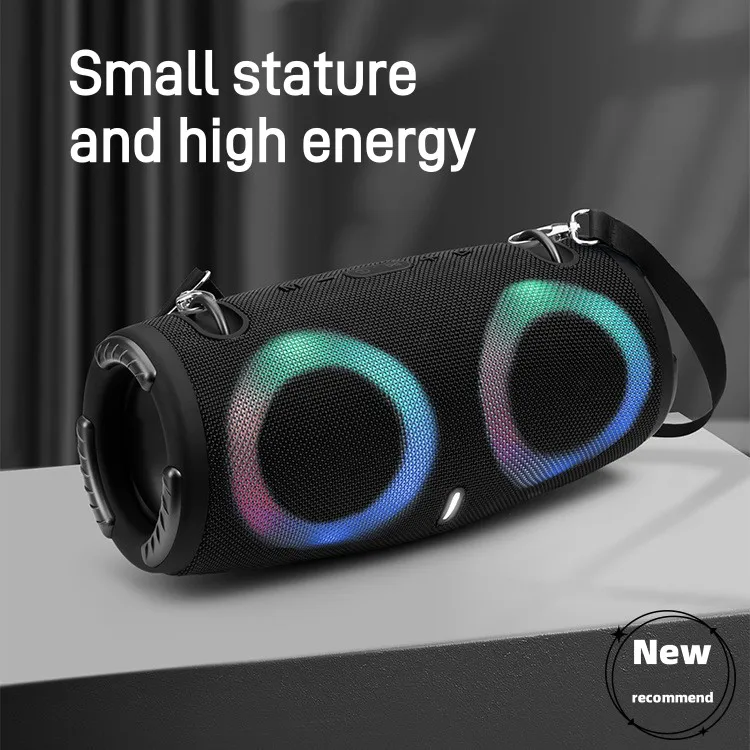 

HiFi wireless Bluetooth speaker war drum third-generation RGB portable high-definition sound quality home 3D surround sound