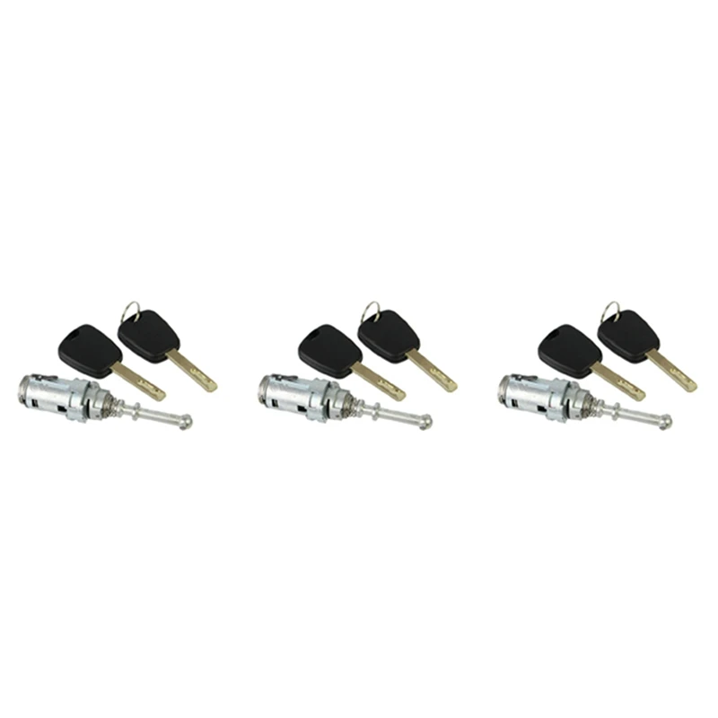 3X Car Front Left Door Lock Barrel For Citroen C2 C3 2002-2010 With 6 Keys 9170T9 9170W9 9170T5 256924
3X Car Front Left Door Lock Barrel For Citroen C2 C3 2002-2010 With 6 Keys 9170T9 9170W9 9170T5 256924
