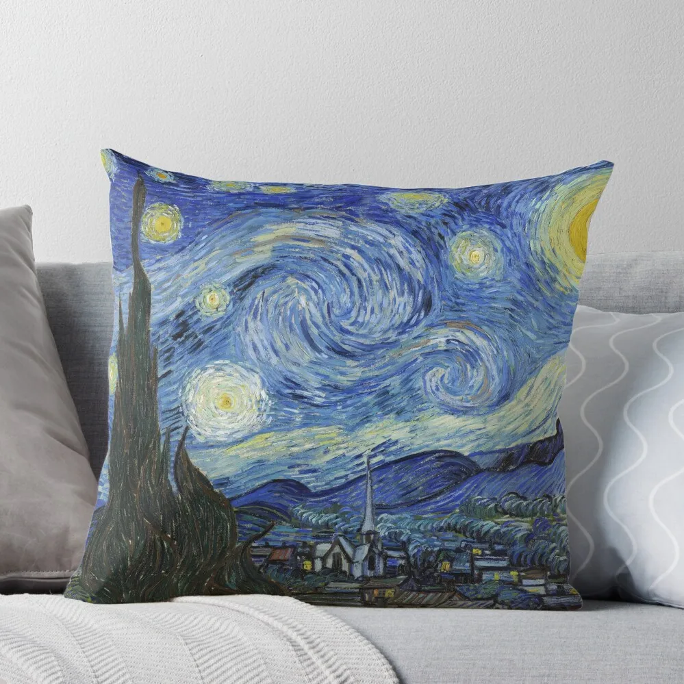 

Vincent Van Gogh starry night Throw Pillow christmas pillowcases Cushion Cover Sofa Cover