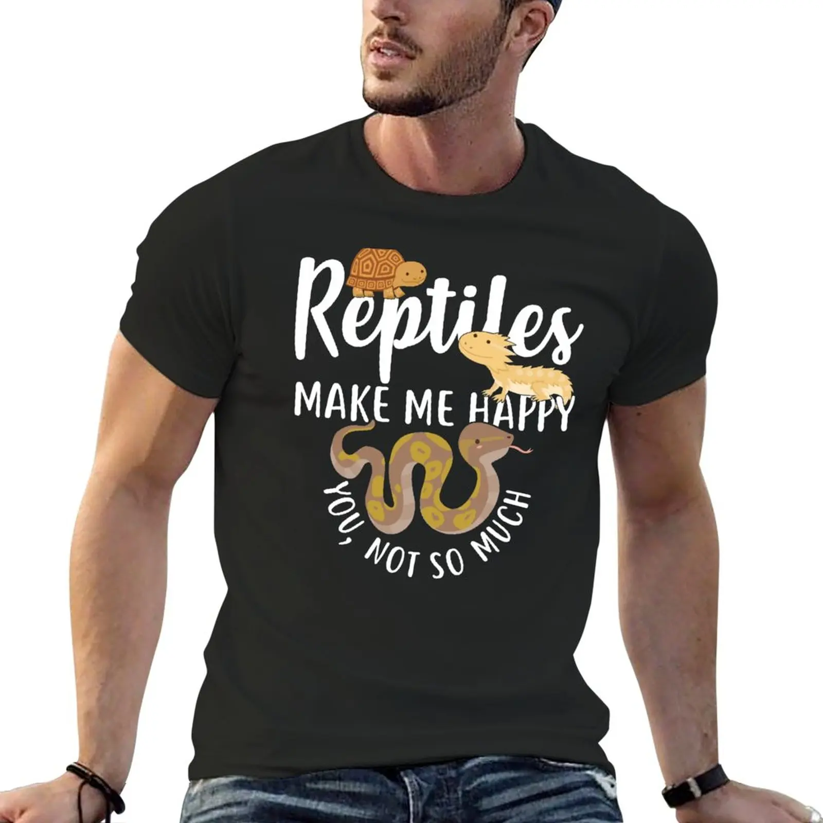Reptiles Make Me Happy T-Shirt sports fan t-shirts quick drying shirt korean fashion Men's t-shirt
Reptiles Make Me Happy T-Shirt sports fan t-shirts quick drying shirt korean fashion Men's t-shirt