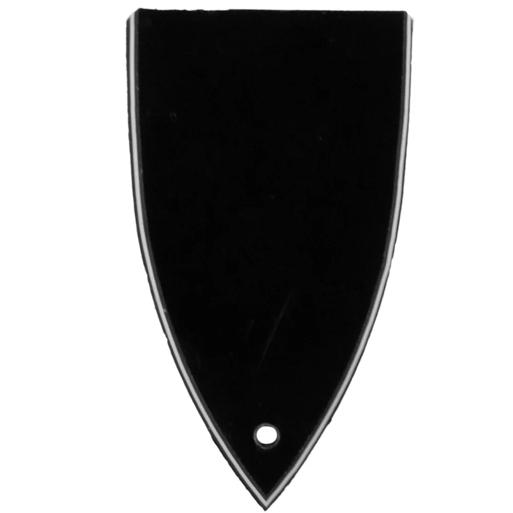 

1 Hole 3 Ply Truss Rod Covers For Electric Guitars Replacement Accessorys Black Electric Guitar Replacements Part