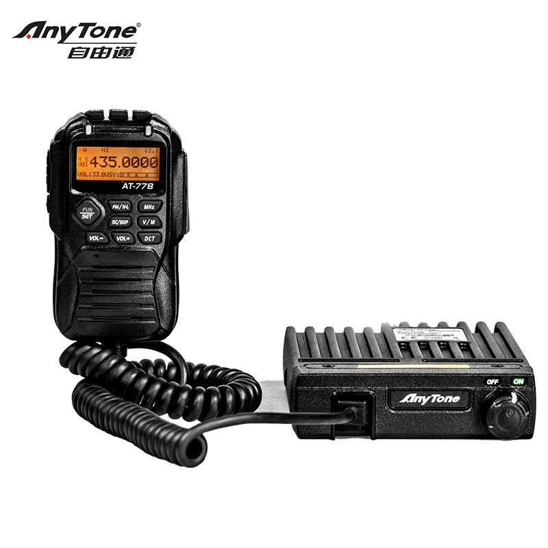 

Anytone AT778 Mobile Transeiver Wide Band 400-490MHz 25W Power Amateur/Professional Mode Car Intercom Radio Base Station