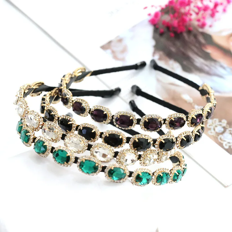 Colorful Gem Baroque Headbands For Women Diamond Hair Accessories Pearl Headband for Girls Crown Flower Hairbands Head Wrap
Colorful Gem Baroque Headbands For Women Diamond Hair Accessories Pearl Headband for Girls Crown Flower Hairbands Head Wrap