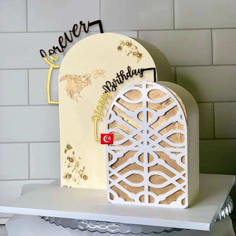 New Arched Happy Birthday Cake Topper Gold Acrylic Wedding Cake Topper for Anniversary Wedding Birthday Party Cake Decorations
New Arched Happy Birthday Cake Topper Gold Acrylic Wedding Cake Topper for Anniversary Wedding Birthday Party Cake Decorations