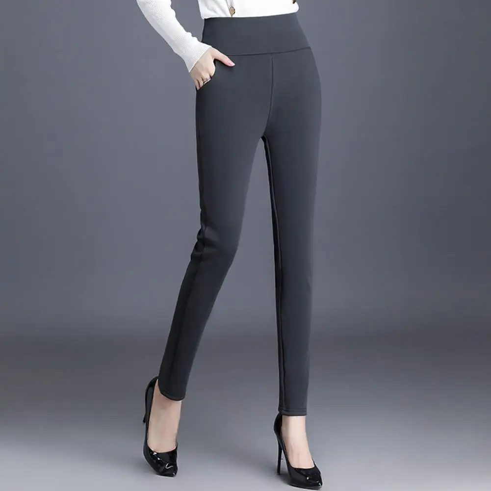 Women Casual Commuting Trousers Cozy Women's Fleece Pencil Pants High Waist Warm Stylish Trousers with Pockets Korean Elegance
Women Casual Commuting Trousers Cozy Women's Fleece Pencil Pants High Waist Warm Stylish Trousers with Pockets Korean Elegance