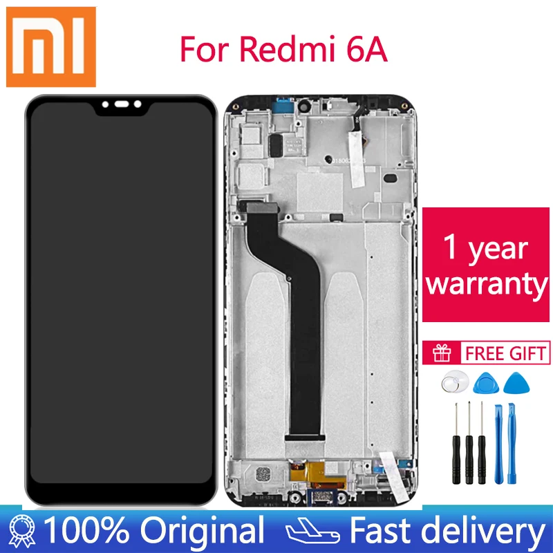 ЖК-дисплей с сенсорным экраном и рамкой для Xiaomi Redmi 6A дигитайзер ЖК-дисплеем 6