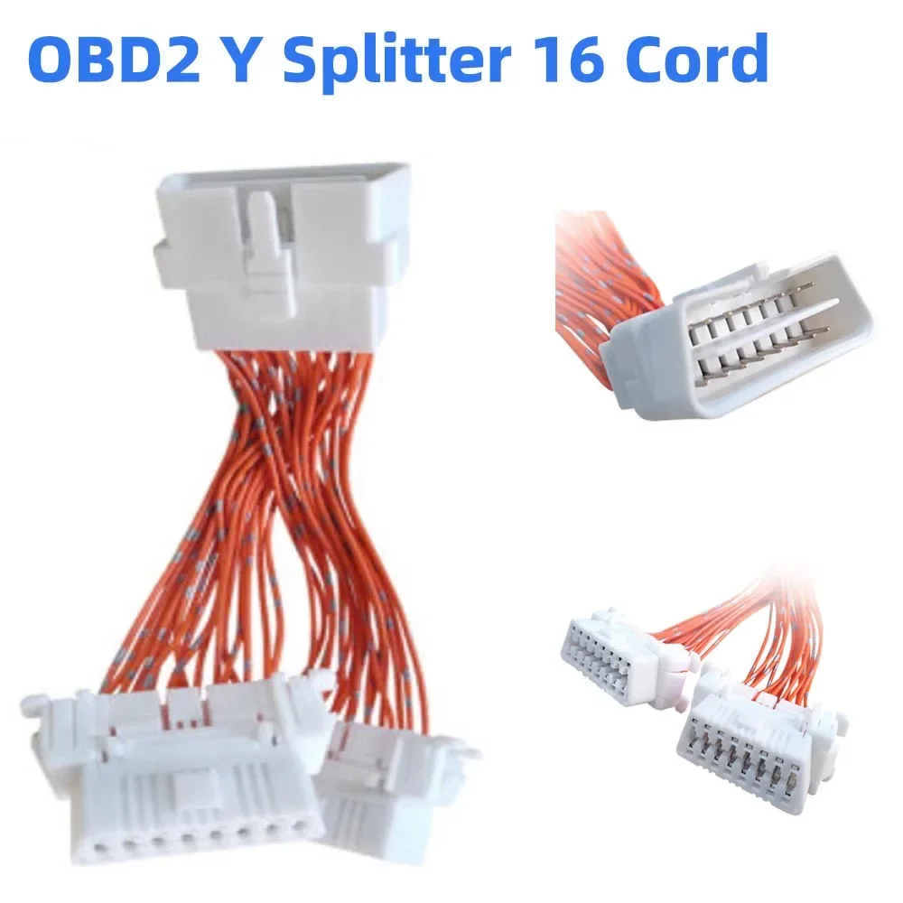 High Quality DIY 2 Female Port 16 Pin OBD2 OBDii OBD 2 Splitter Extension Cable for BMW/Kia Etc Male To Two Female Y Connector
High Quality DIY 2 Female Port 16 Pin OBD2 OBDii OBD 2 Splitter Extension Cable for BMW/Kia Etc Male To Two Female Y Connector