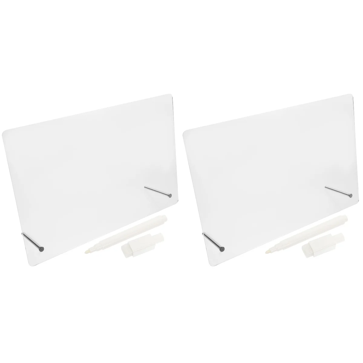 2 Sets of Transparent Acrylic Memo Board Message Board Multi-functional Memo Board
2 Sets of Transparent Acrylic Memo Board Message Board Multi-functional Memo Board