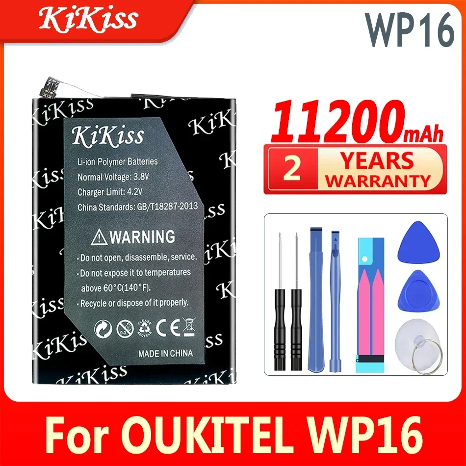

11200mAh KiKiss High Capacity Battery WP 16 (S95) For OUKITEL WP16 Bateria