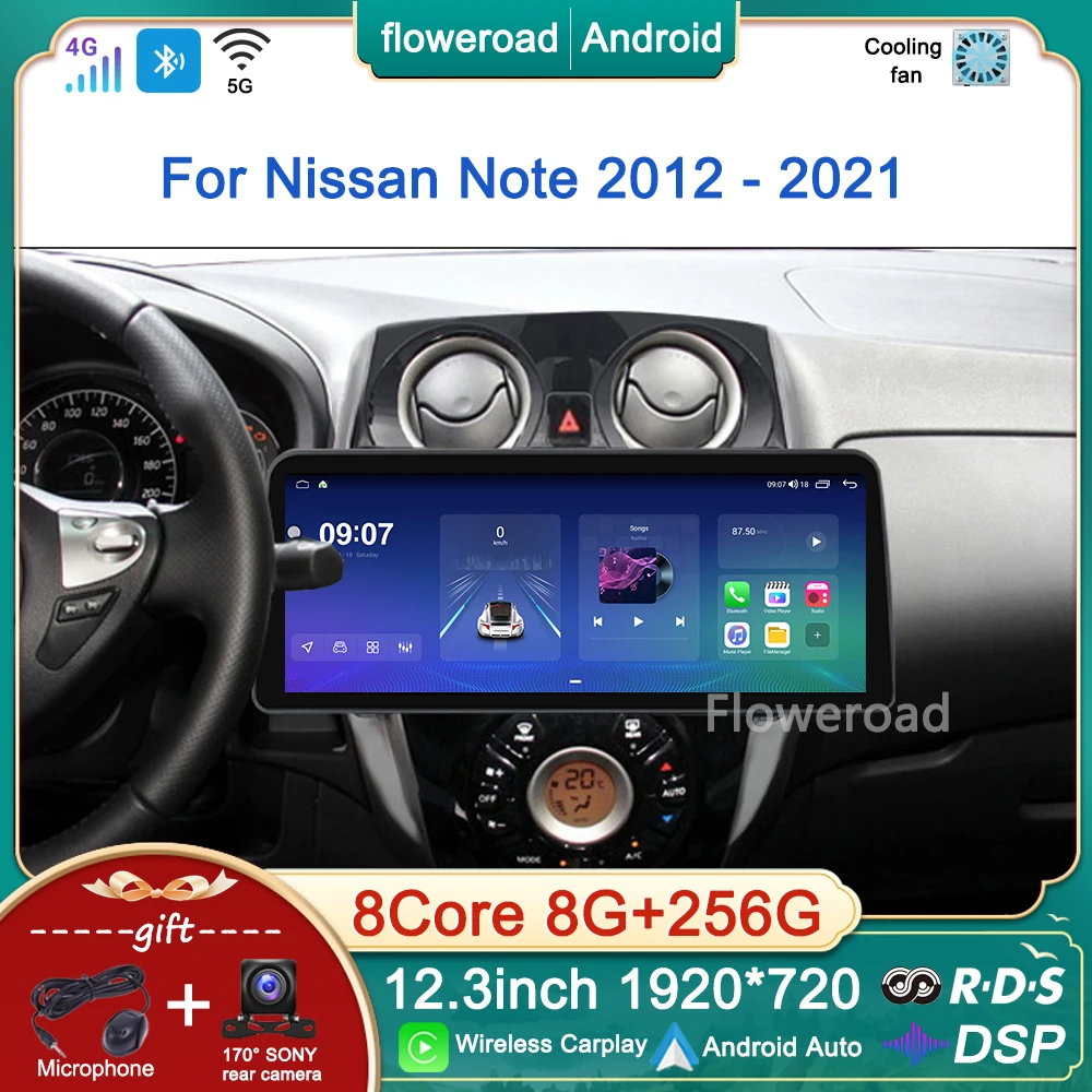 12.3inch 8G+256G Android Stereo For Nissan Note 2 E12 2012 - 2021 Car Radio Multimedia Player GPS Built in Carplay NO 2 DIN 2din
12.3inch 8G+256G Android Stereo For Nissan Note 2 E12 2012 - 2021 Car Radio Multimedia Player GPS Built in Carplay NO 2 DIN 2din