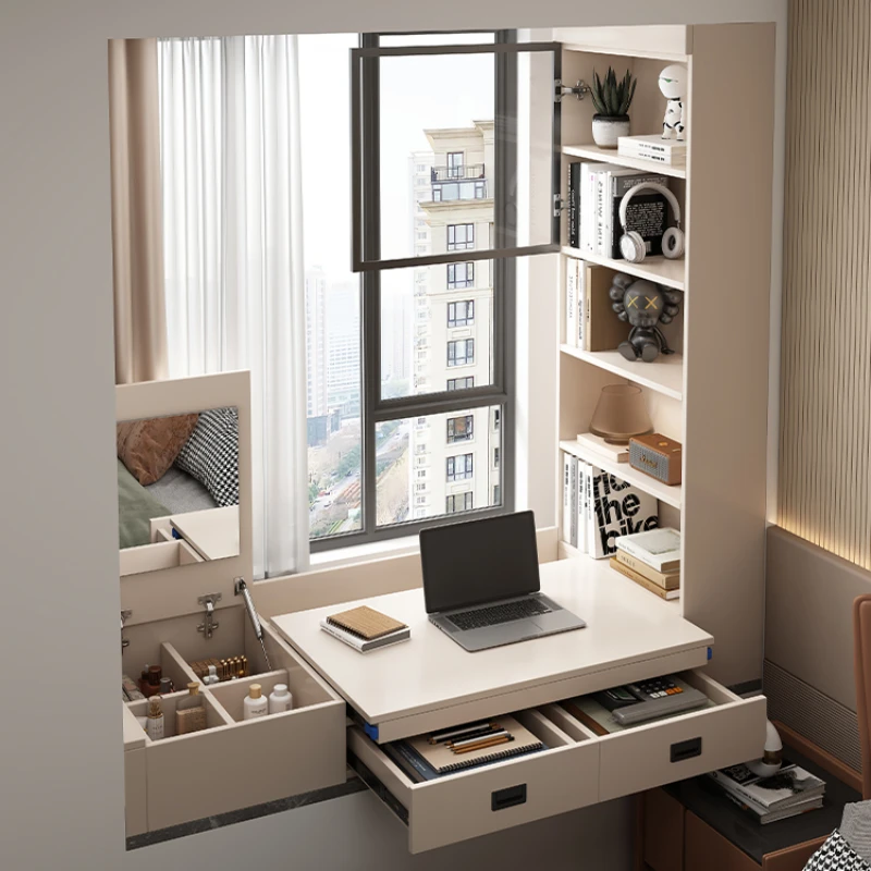 Bay window, desk, storage cabinet, integrated bedroom, children's sliding and movable computer desk, pull-out study table
Bay window, desk, storage cabinet, integrated bedroom, children's sliding and movable computer desk, pull-out study table