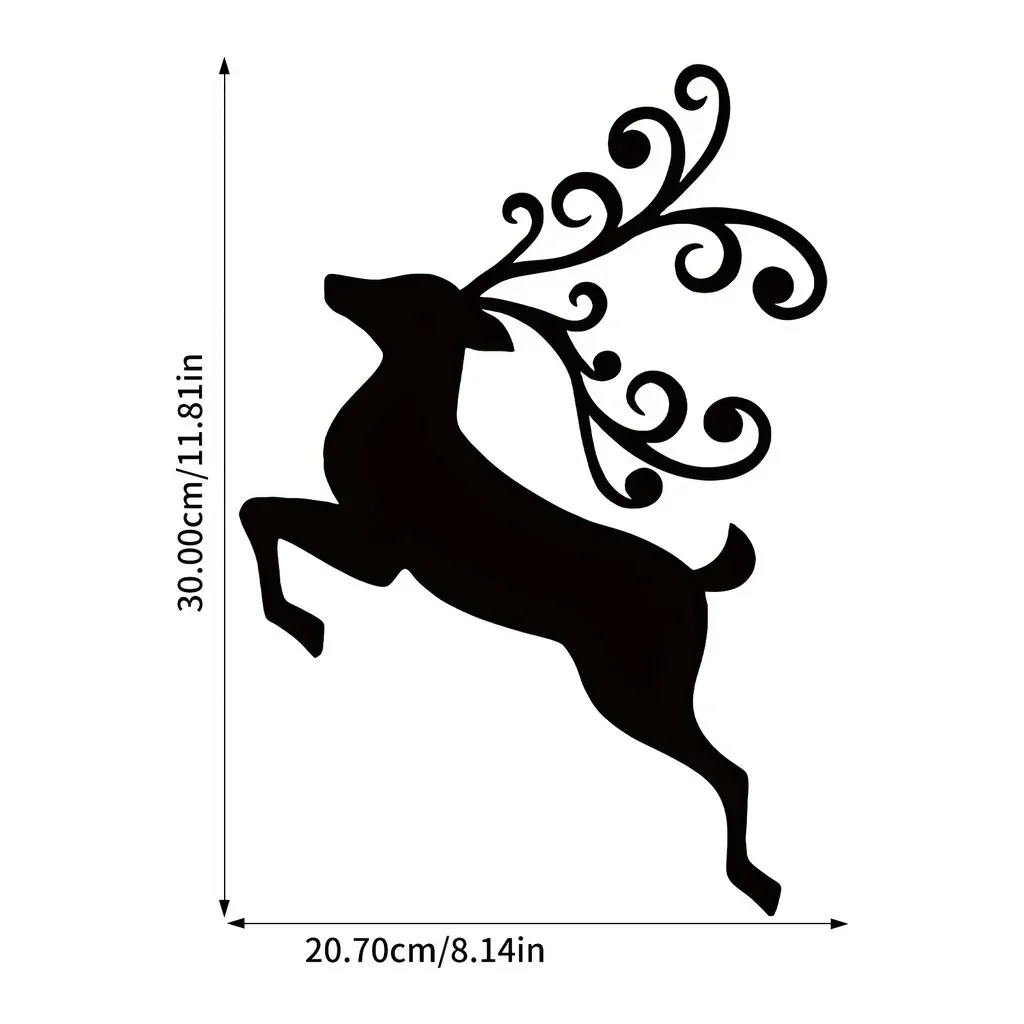 Metal Christmas Deer Home Decor, Metal Wall Mounted Art Decor, Black Silhouette Decor, Hanging Living Room Bedroom Christmas Out
Metal Christmas Deer Home Decor, Metal Wall Mounted Art Decor, Black Silhouette Decor, Hanging Living Room Bedroom Christmas Out