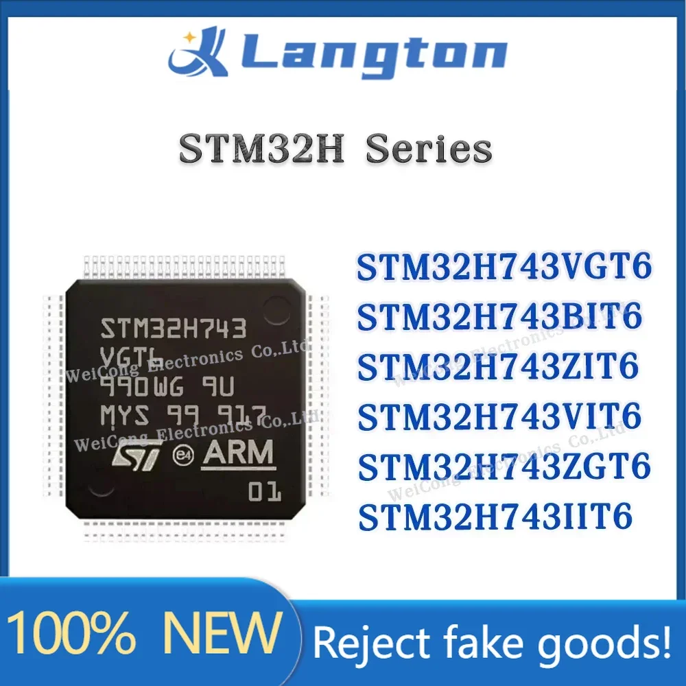 Микросхема STM32H743 STM32H743VGT6 STM32H743BIT6 stm32h743сhi6 STM32H743VIT6 STM32H743ZGT6 STM32H743IIT6 STM32H STM32 STM IC MCU LQFP
Микросхема STM32H743 STM32H743VGT6 STM32H743BIT6 stm32h743сhi6 STM32H743VIT6 STM32H743ZGT6 STM32H743IIT6 STM32H STM32 STM IC MCU LQFP