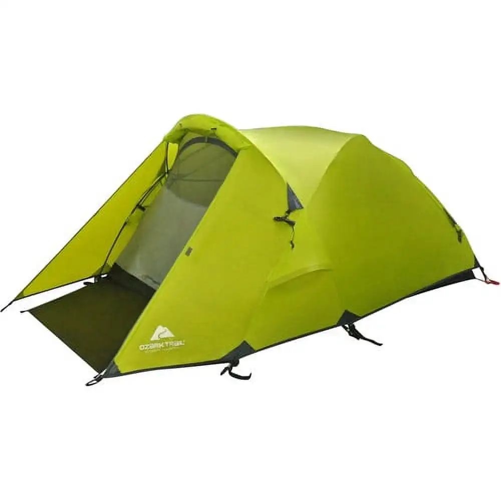 

Ozark Trail 2 Person Lightweight Backpacking Tent, Green, 82.5" x 55" x 40", 7.83 lbs.