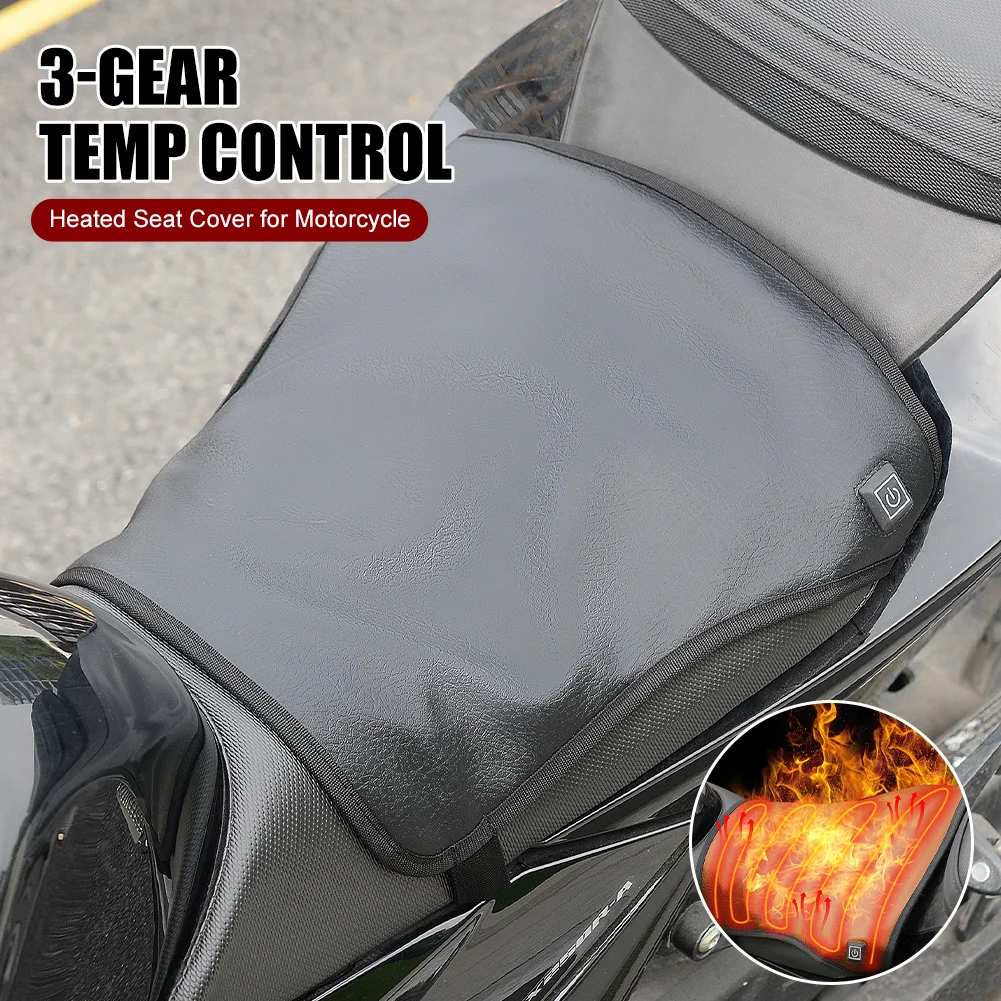 Motorcycle Seat Cover Heated Seat Cushion Electric Bikes Heating Seat Cover 3-Gear Temperature Setting Waterproof Leather Pad
Motorcycle Seat Cover Heated Seat Cushion Electric Bikes Heating Seat Cover 3-Gear Temperature Setting Waterproof Leather Pad