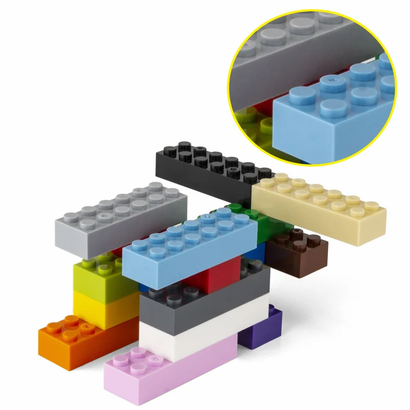 

15 шт. толстые строительные блоки 2x6 «сделай сам», фигурки, кирпичи, развивающие креативные совместимые с 2456 пластиковыми игрушками для детей на выбор