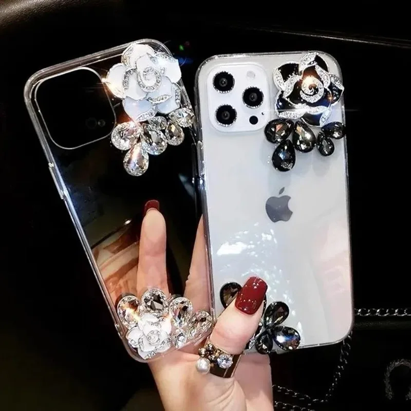 Phone Case for IPhone 15 11 12 13 14 Pro Max X XS XR XS Plus Beautiful Camellia Bling Rhinestone Clear Cover
Phone Case for IPhone 15 11 12 13 14 Pro Max X XS XR XS Plus Beautiful Camellia Bling Rhinestone Clear Cover