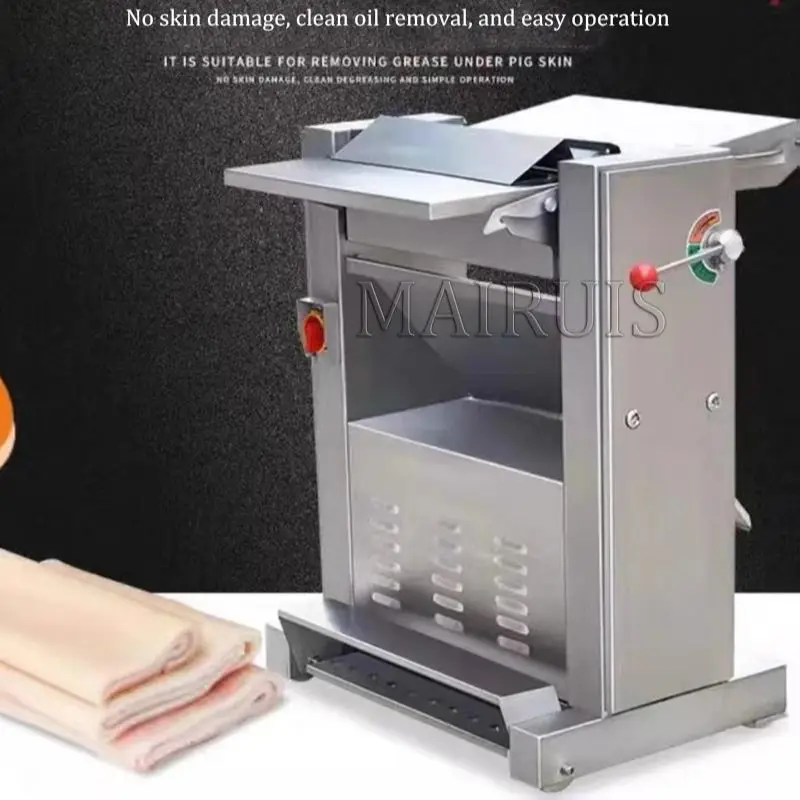 

Commercial Fresh Pork Pig Skin Remover Removing Peeling Machine Meat Cutting Machine
