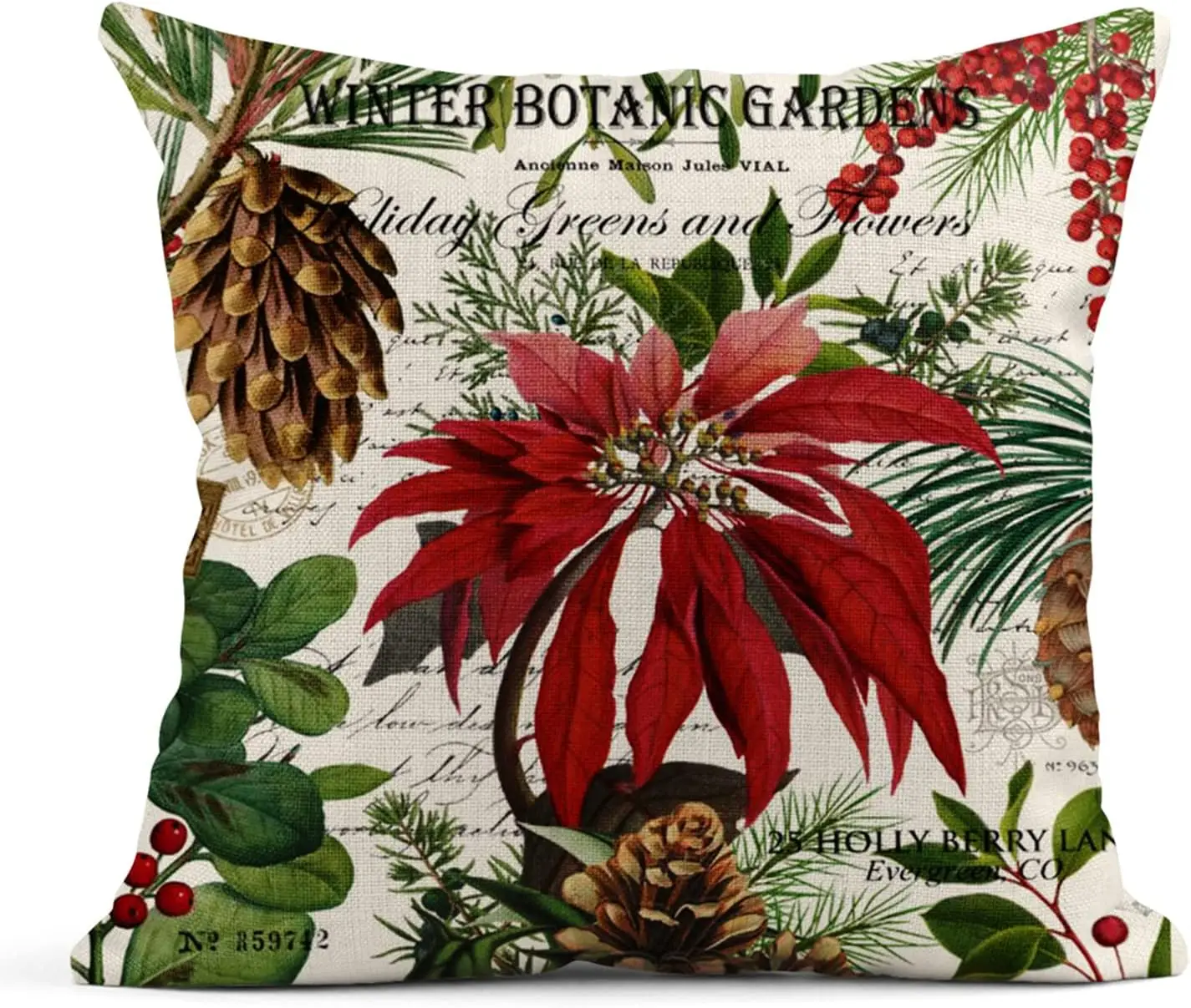 Pillowcase Modern Vintage Garden Floral Christmas Square Linen Home Decor Cushion Cover Pillowcase Outdoor Sofa Bar 40x40cm
Pillowcase Modern Vintage Garden Floral Christmas Square Linen Home Decor Cushion Cover Pillowcase Outdoor Sofa Bar 40x40cm