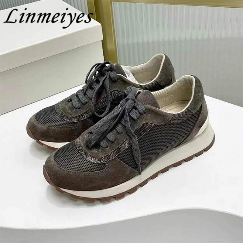 Hot Sales Flat Casual Shoes Women Ventilate Lace Up Round Toe String Bead Walk Shoes Female Comfort Knitting Sneakers Women
Hot Sales Flat Casual Shoes Women Ventilate Lace Up Round Toe String Bead Walk Shoes Female Comfort Knitting Sneakers Women