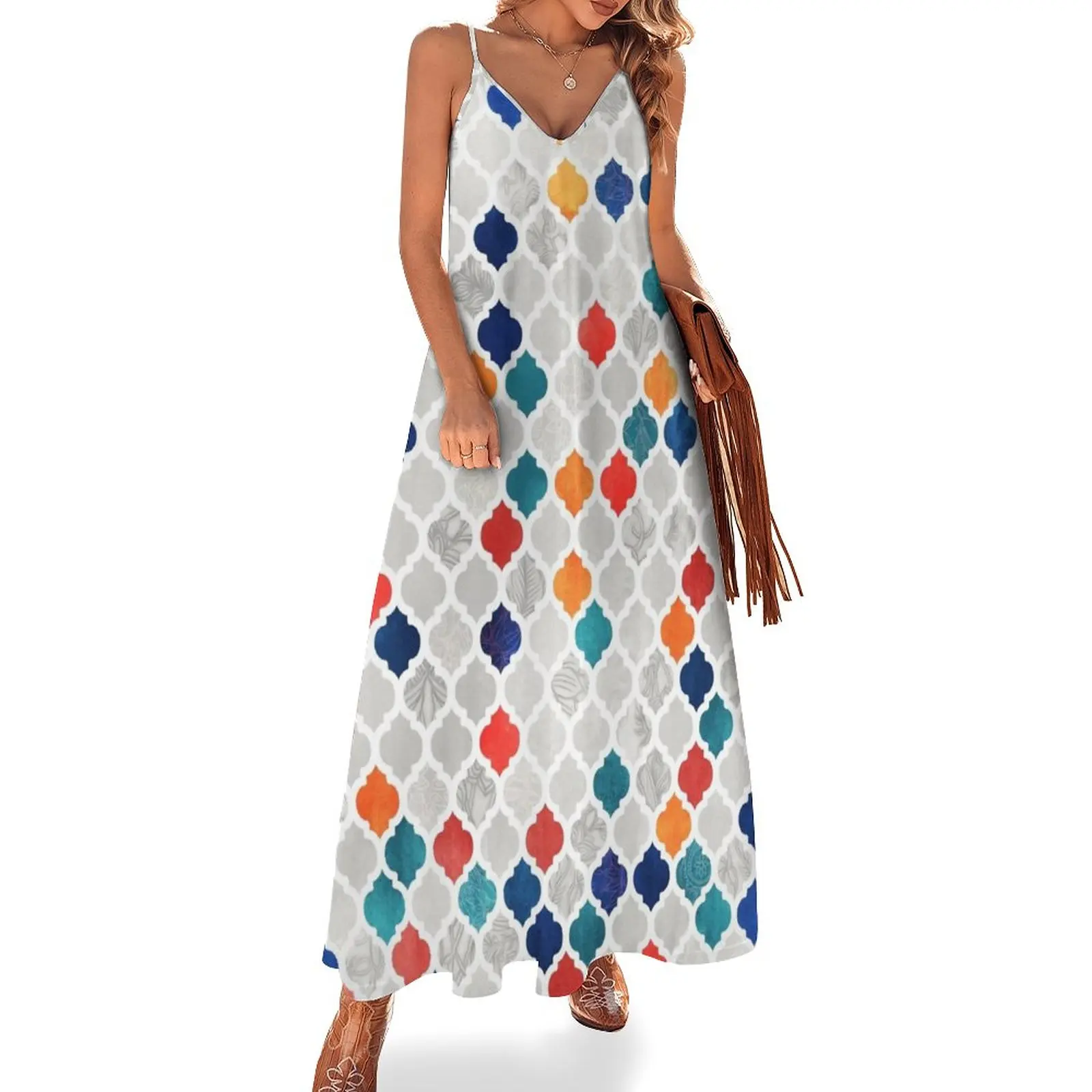 New Sea & Spice Moroccan Pattern Sleeveless Dress women's summer dresses 2023 women evening dress
New Sea & Spice Moroccan Pattern Sleeveless Dress women's summer dresses 2023 women evening dress