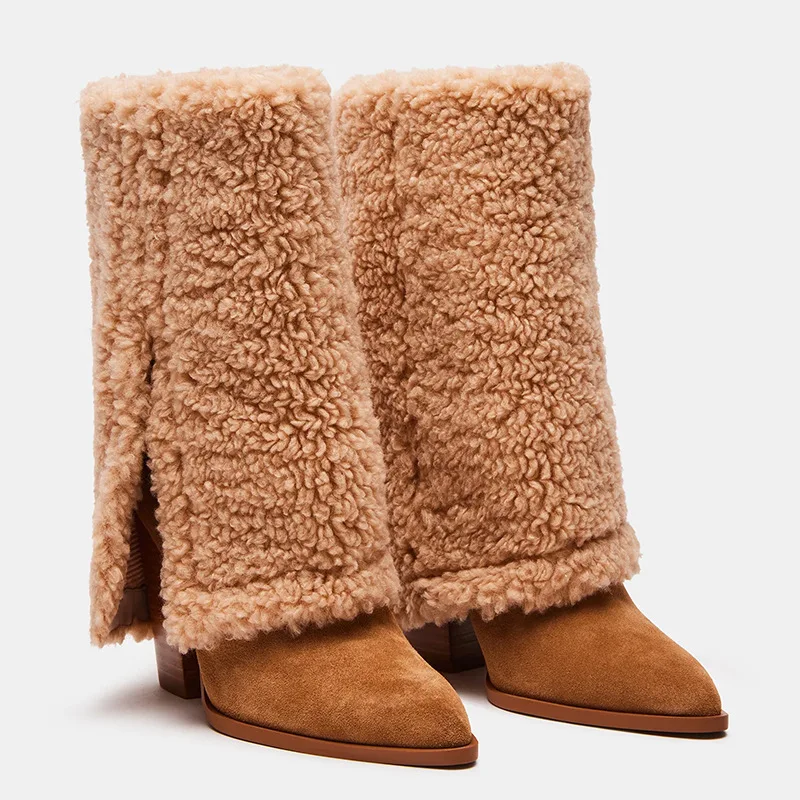 2023 New Promotion Winter Fashion Sexy Thick Heel Pointed Toe With Fur Large Size Luxury Trendy Denim Women's Boots
2023 New Promotion Winter Fashion Sexy Thick Heel Pointed Toe With Fur Large Size Luxury Trendy Denim Women's Boots