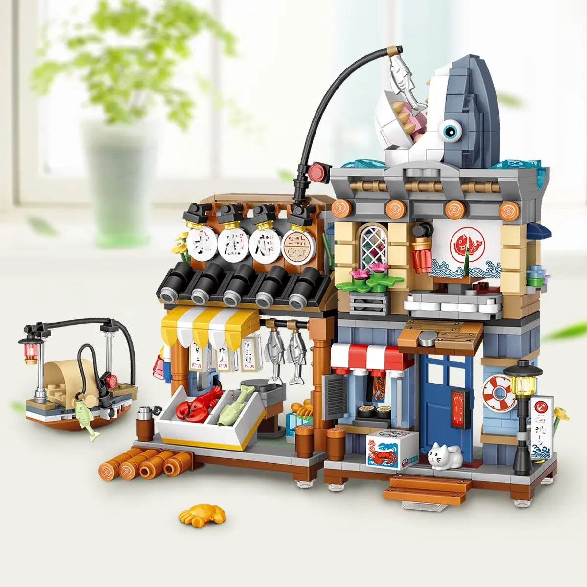 Small House Restaurant Aquatic Shop Japanese Street View Mini Children's Block Assembly Christmas Gift
Small House Restaurant Aquatic Shop Japanese Street View Mini Children's Block Assembly Christmas Gift