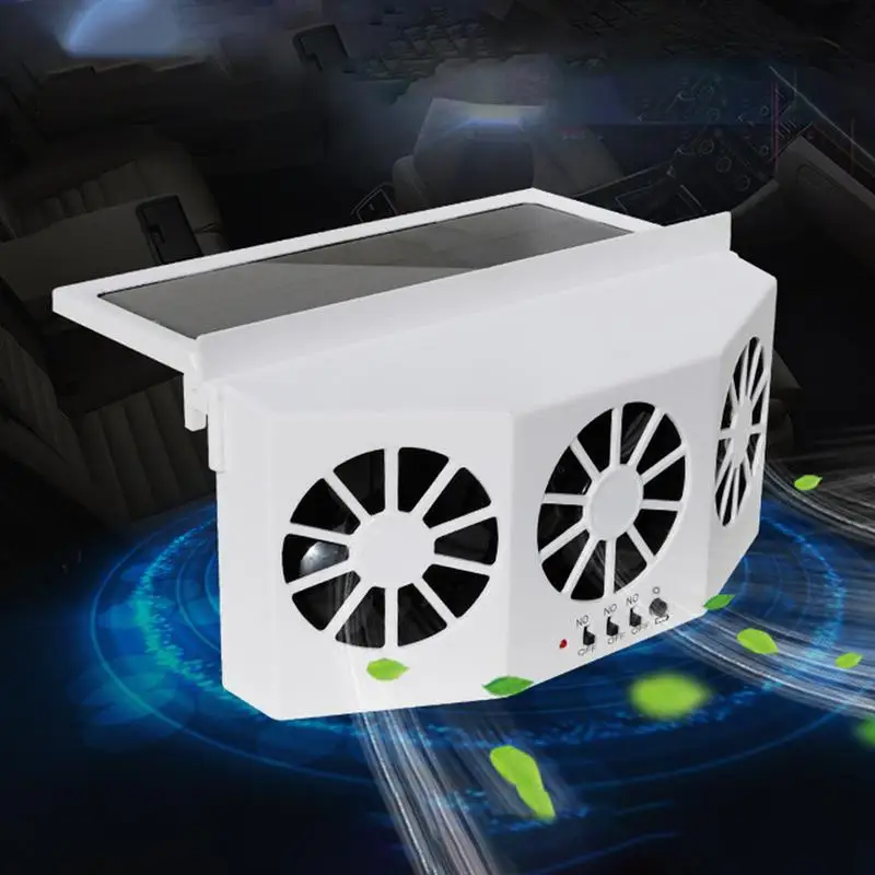 

Car Fan Window USB Powered Auto Air Vent Cooling Fan Ventilation Radiator 3 Speed Auto Exhaust Fans Car Window Air Vent Cooler