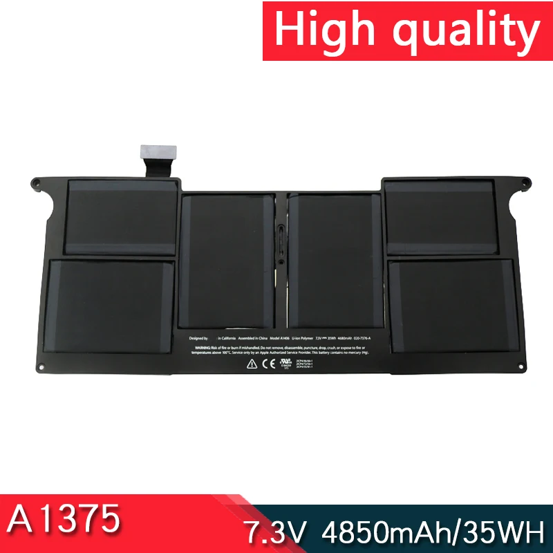 

New A1375 Battery For Apple MacBook Air 11" A1370 MC506 MC505 MC506LL/A MC505LL/A 202-6920-A 2010 Year 7.3V 35Wh