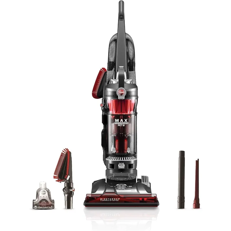 

Hoover WindTunnel 3 Max Performance Pet, Bagless Upright Vacuum Cleaner, HEPA Media Filtration, For Carpet and Hard Floor