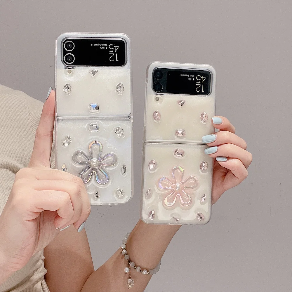 Luxury Diamond Floral Glitter Case for Samsung Galaxy Z Flip 5 4 3 Chic Fancy Sunflower Transparent Cover for Samsung z Flip 5
Luxury Diamond Floral Glitter Case for Samsung Galaxy Z Flip 5 4 3 Chic Fancy Sunflower Transparent Cover for Samsung z Flip 5