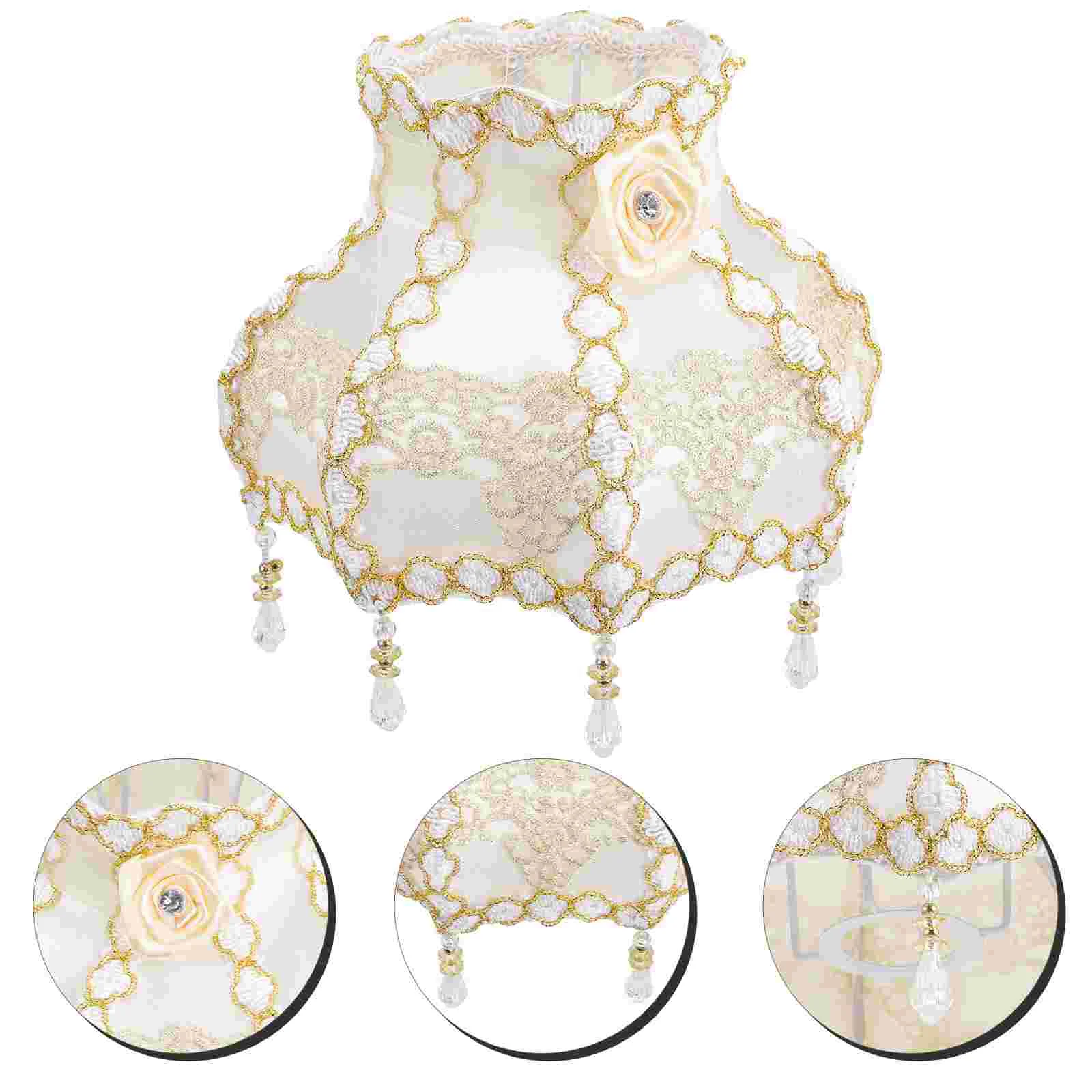 European Style Lampshade Tassel Bead Lamp Shade E27 Cloth Lampshade Decoration
European Style Lampshade Tassel Bead Lamp Shade E27 Cloth Lampshade Decoration