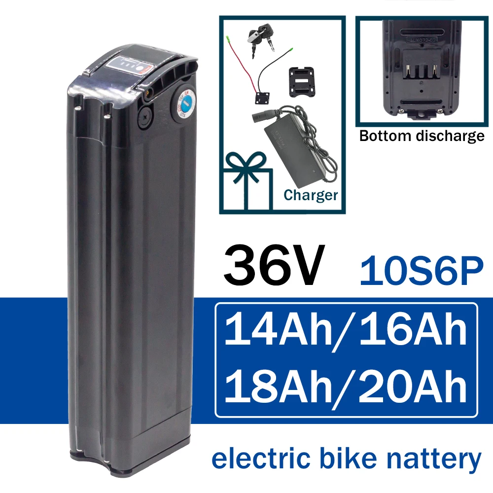 36V 20/18/16/14Ah Silverfish Lithium Electric Bike 1000W 500W Lithium Ion Electric Bike Bicycle 42V 18650 Battery Pack + Charger
36V 20/18/16/14Ah Silverfish Lithium Electric Bike 1000W 500W Lithium Ion Electric Bike Bicycle 42V 18650 Battery Pack + Charger