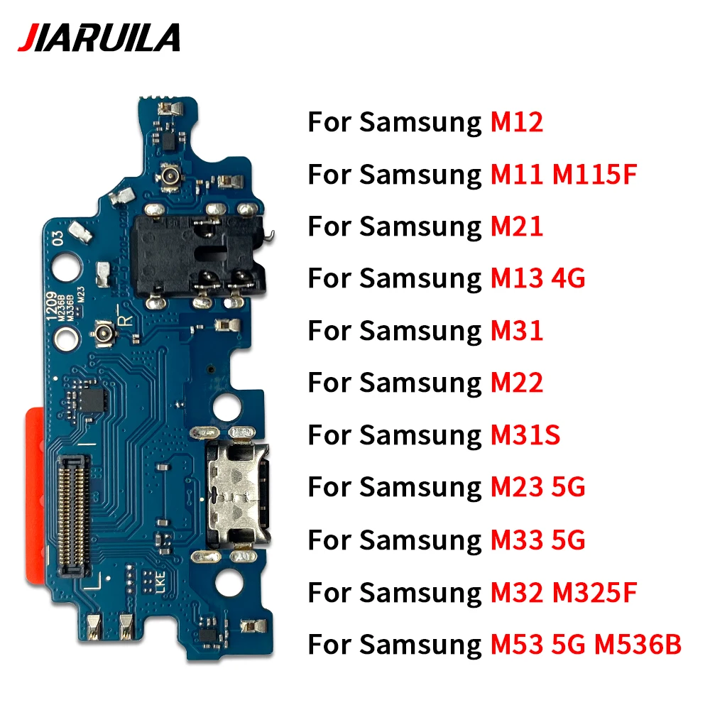 

10 шт., новинка, зарядное устройство с USB-портом, док-разъем, зарядная плата, гибкий кабель для Samsung M11 M12 M13 M21 M22 M23 5G M31 M31S M32 M33 M53