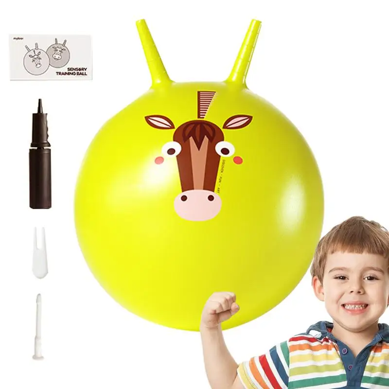 

Jumping Ball For Kids Hopping Balls Toy Hop Ball With Handle Sensory Training Thickened 40Cm/16in Diameter For Children In